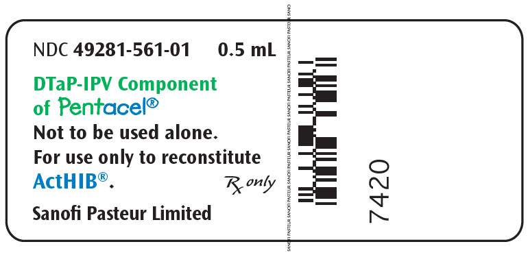 PRINCIPAL DISPLAY PANEL - 0.5 mL Vial Label - 561