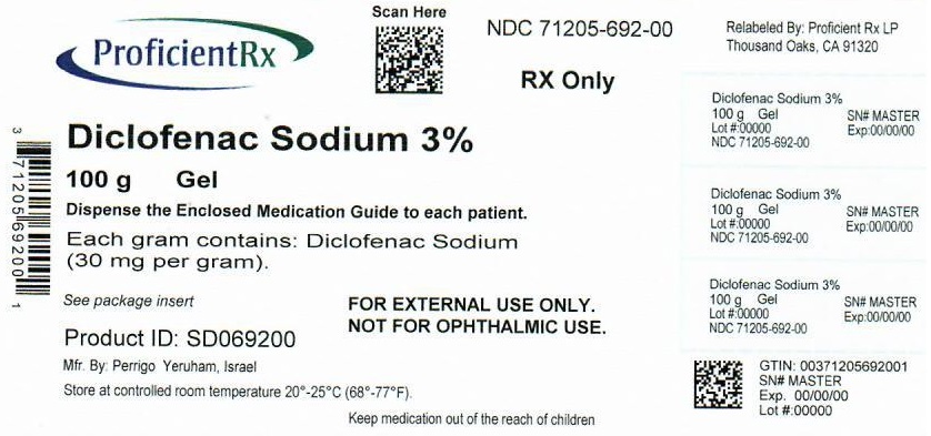 Diclofenac Sodium By Proficient Rx LP DICLOFENAC SODIUM Gel