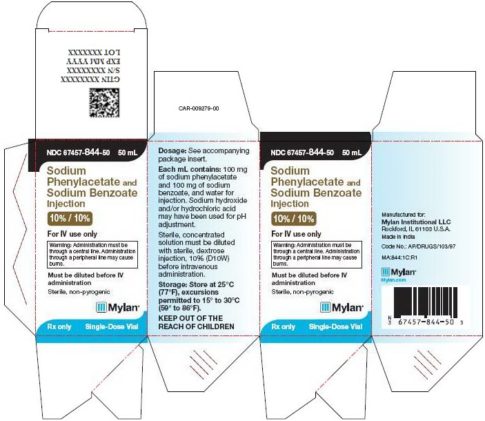 Sodium Phenylacetate and Sodium Benzoate Injection 10%/10% Carton Label