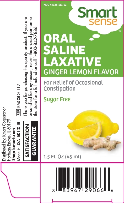 Kmart Smart Sense Oral Saline Laxative Ginger Lemon Principal Display Panel