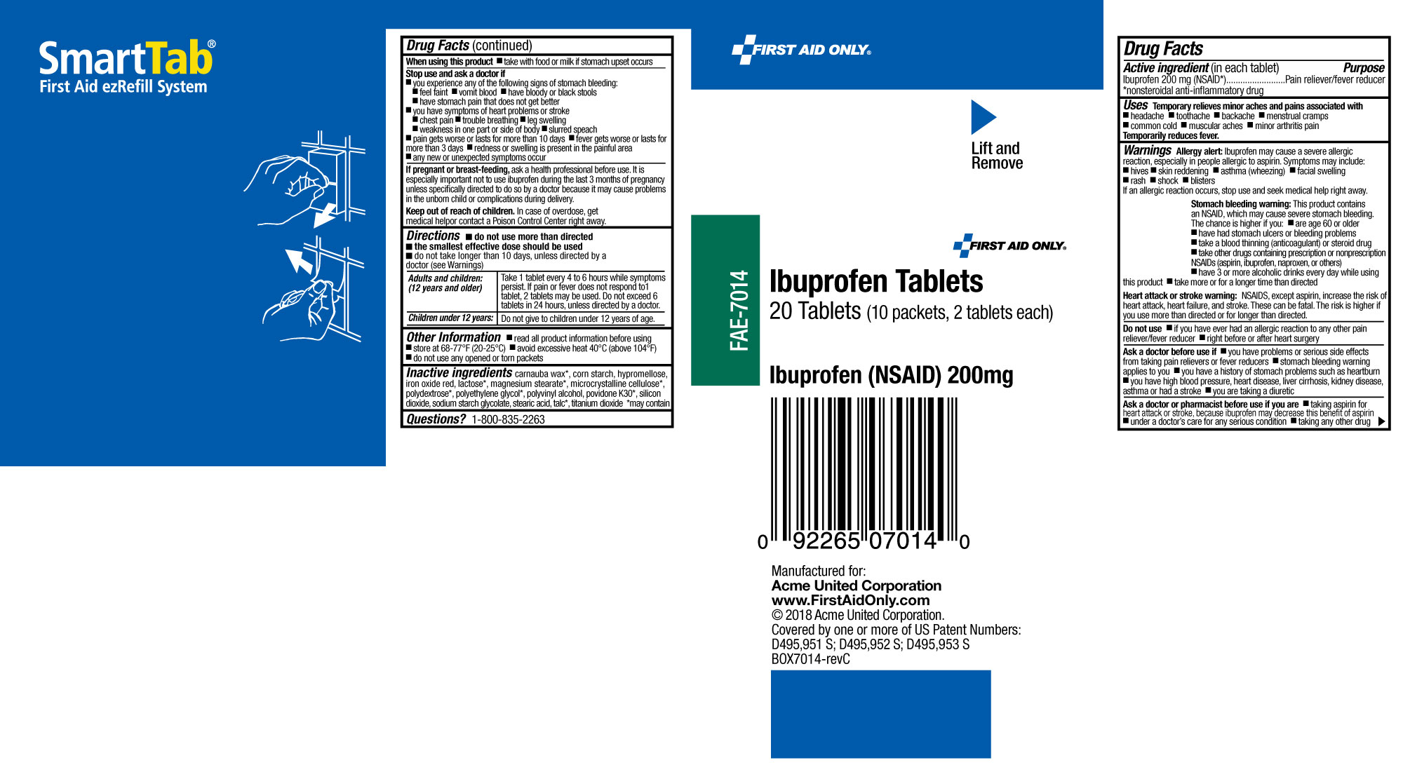 First Aid Only Ibuprofen Label