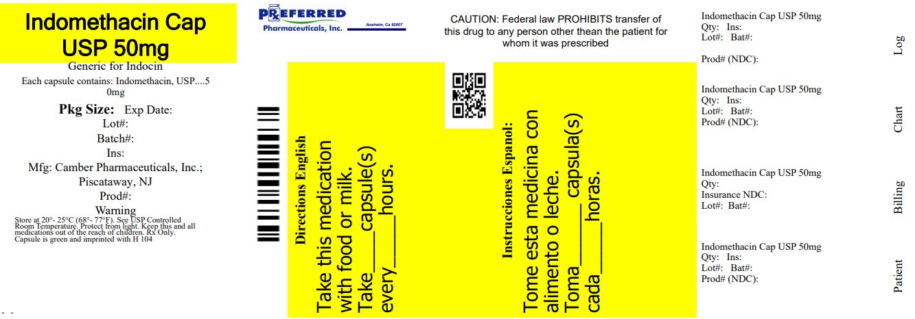 Indomethacin Cap USP 50mg
