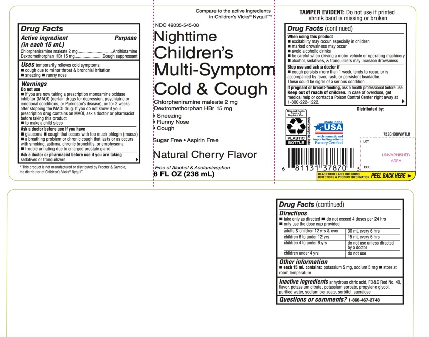 Walmart Nighttime Children's Multi-Symptom Cold and Cough