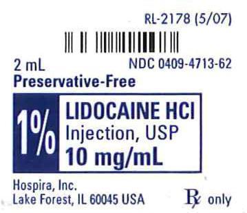 Lidocaine Pack Label