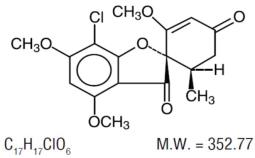 Griseofulvin tablets, USP (microsize) contain griseofulvin microsize for oral administration. The active ingredient, griseofulvin, is a fungistatic antibiotic, derived from a species of Penicillium. T