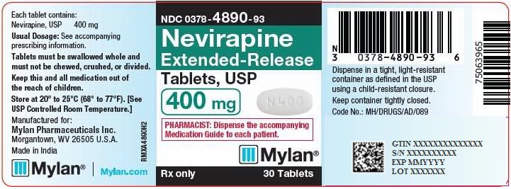 Nevirapine Extended-Release Tablets, USP 400 mg Bottle Label