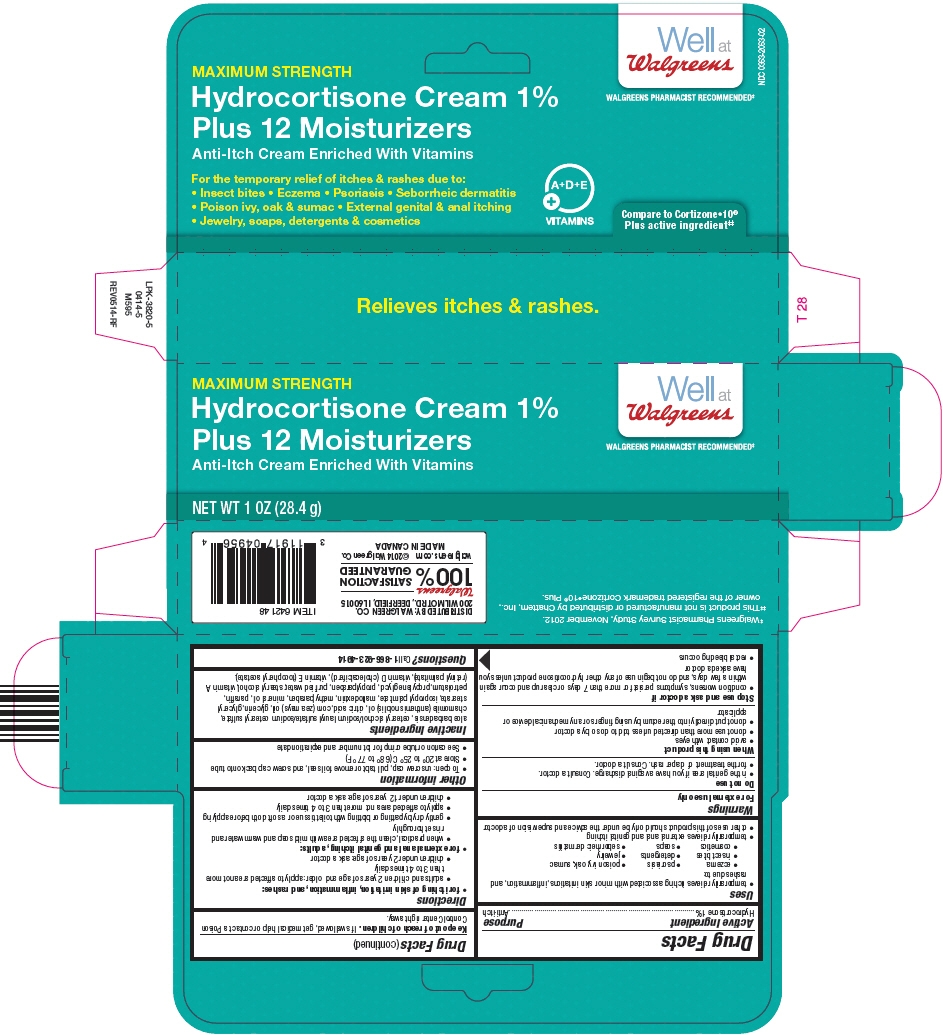 Walgreens Hydrocortisone Plus 12 Moisturizers Hydrocortisone Cream