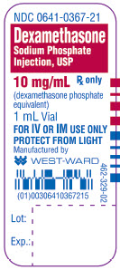 Dexamethasone Sodium Phosphate Injection, USP 10 mg/mL 1 mL Vial