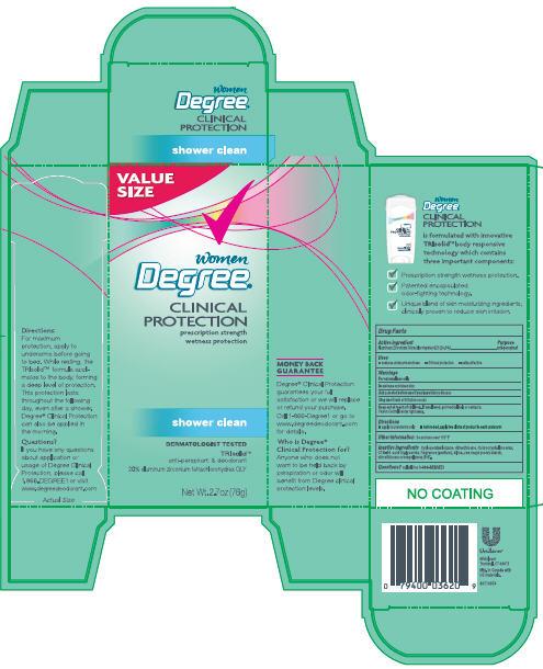 Degree Clinical Protection Shower Clean 2.7 oz Carton