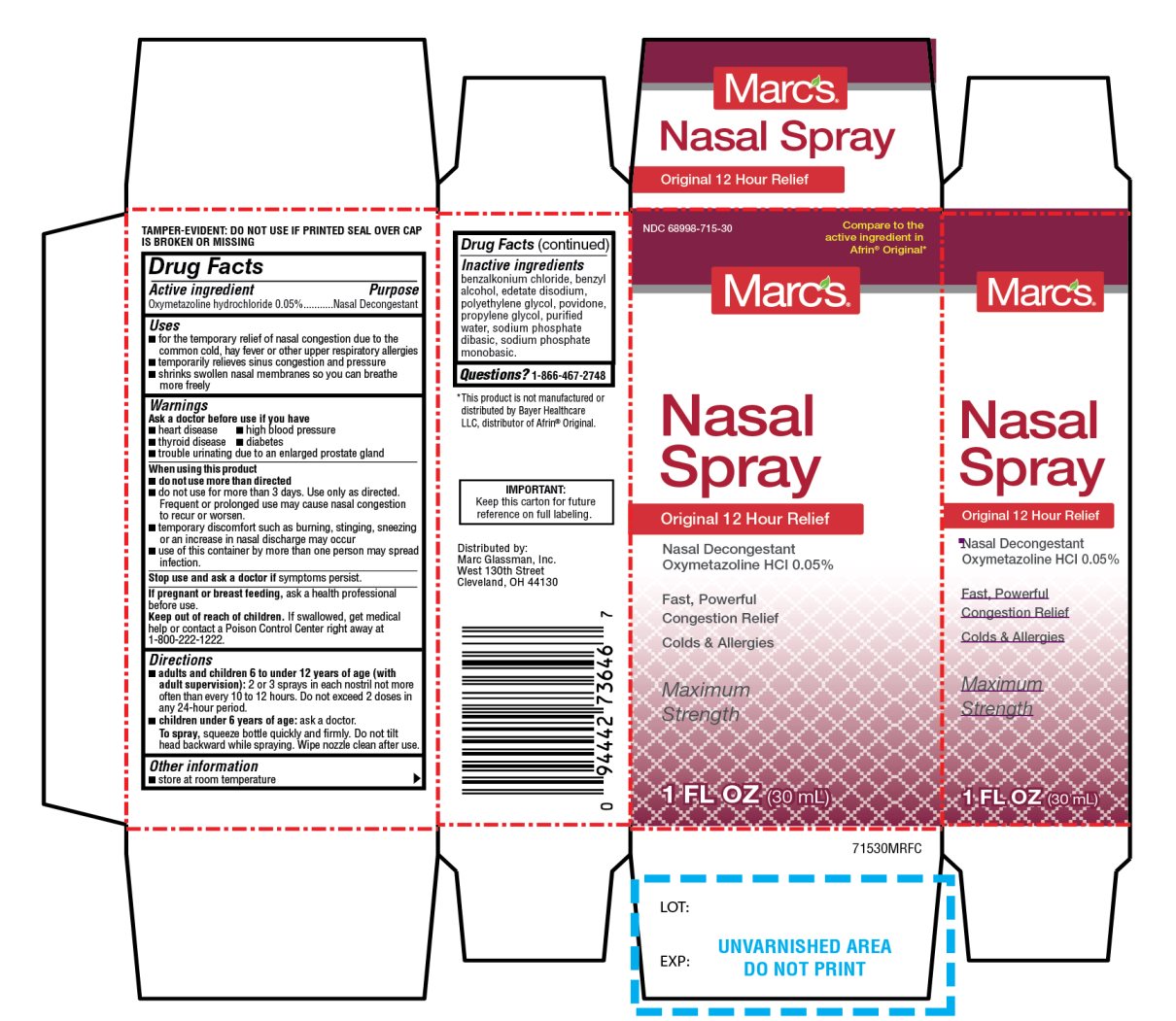 Mracs Glassman Maximum Strength Nasal Spray