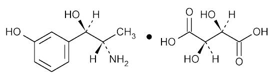 Metaraminol Structure