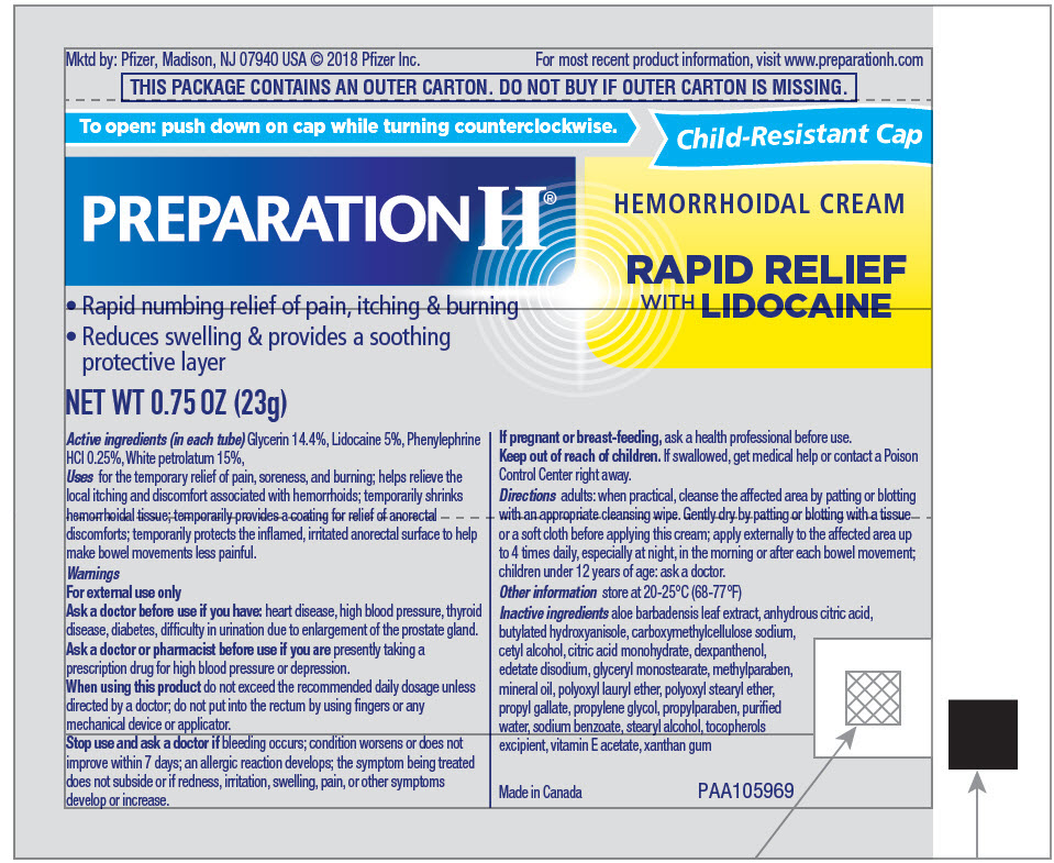 Rapid Relief with Lidocaine Cream