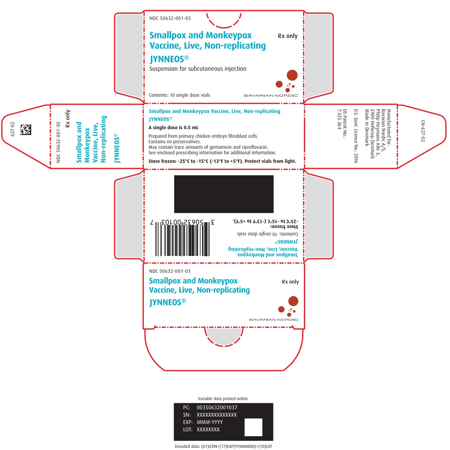 Principal Display Panel - Carton Label - 10 vials