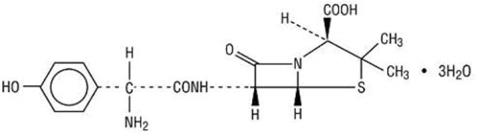 amoxicillin structural formula