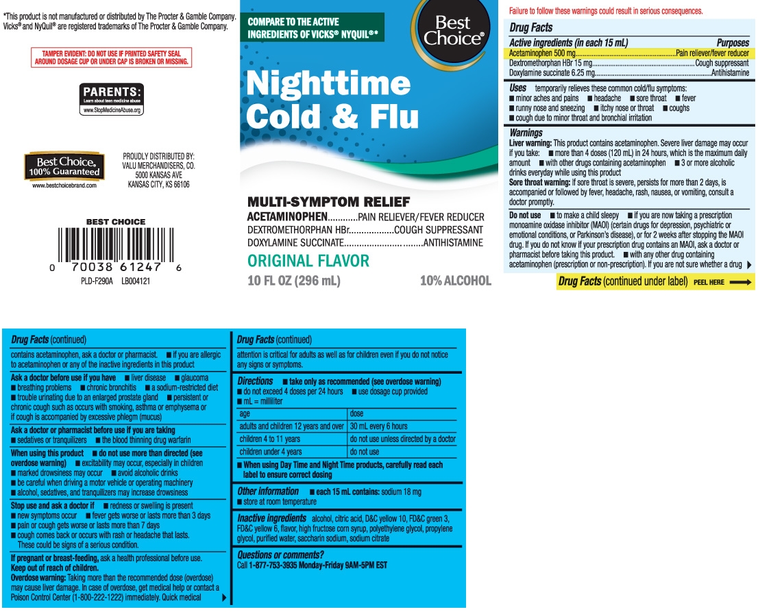 Acetaminophen 500 mg, Dextromethorphan HBr 15 mg, Doxylamine Succinate 6.25 mg