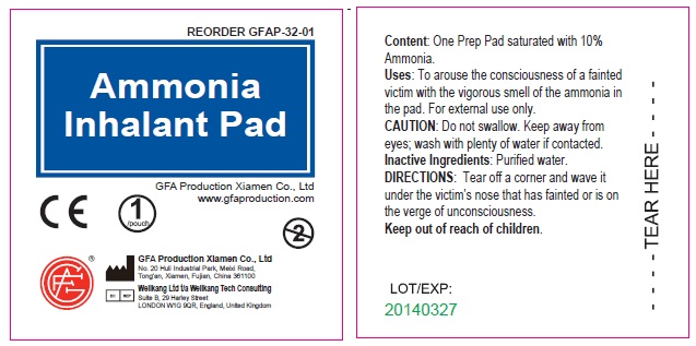 Ammonia Inhalant Pads