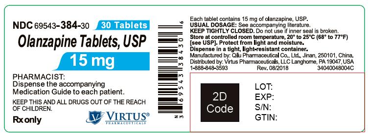 PACKAGE LABEL-PRINCIPAL DISPLAY PANEL - 15 mg (30 Tablets Bottle)