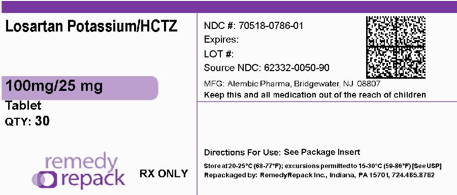 LOSARTAN POTASSIUM AND HYDROCHLOROTHIAZIDE Tablet, Film Coated