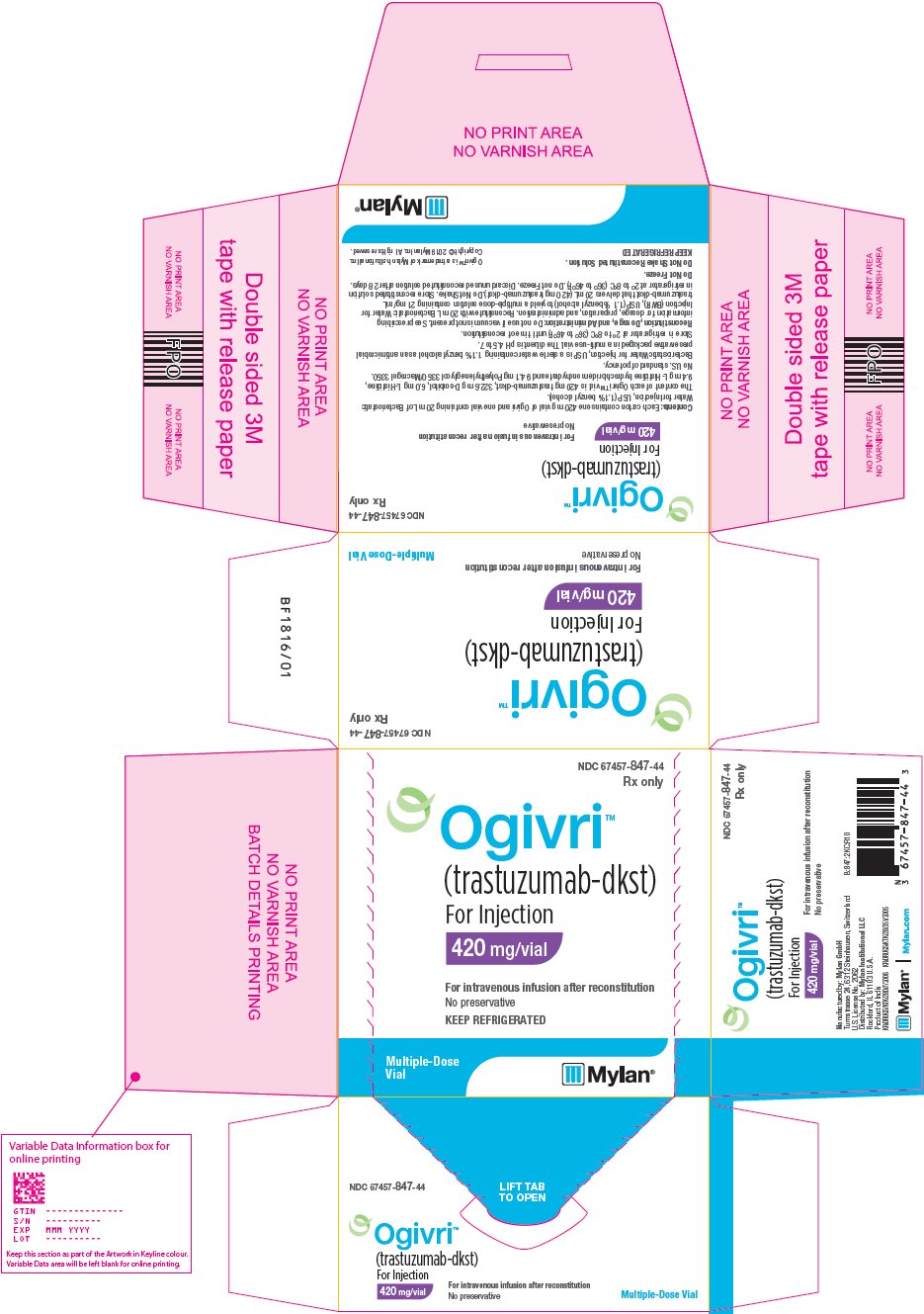 Ogivri For Injection 420 mg/vial Carton Label