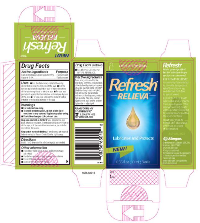 PRINCIPAL DISPLAY PANEL
NEW
Refresh®
RELIEVA
Lubricates and Protects
0.33 fl oz (10 mL) Sterile
