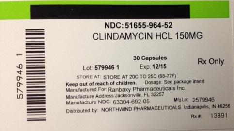 Clindamycin 51655-964