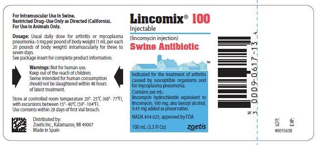 Lincomix Injectable 100 label