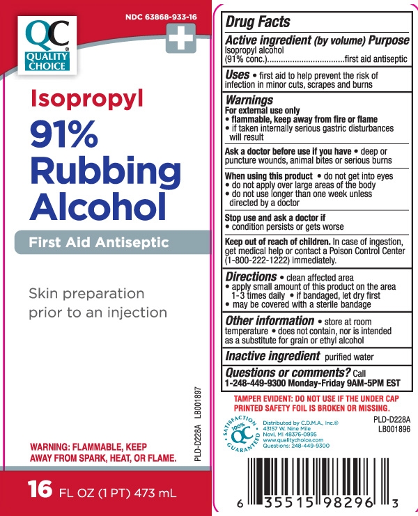 Isopropyl Alcohol 91 percent concentrate