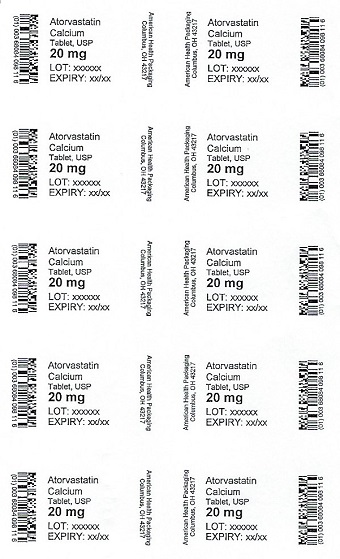 20 mg Atorvastatin Tablet Blister