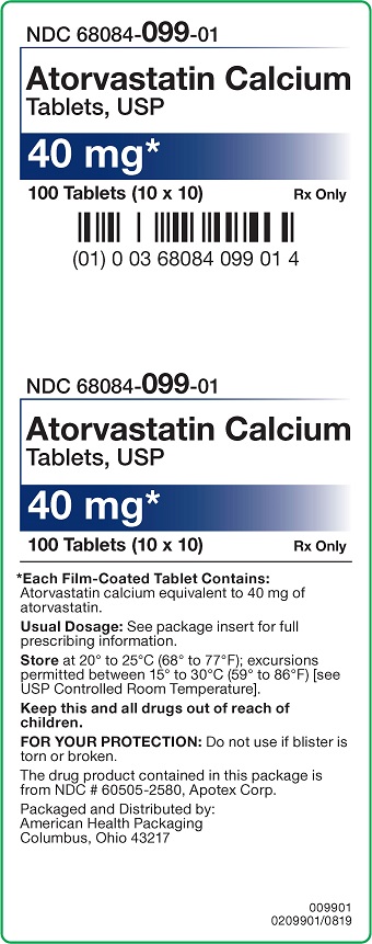 40 mg Atorvastatin Tablets Carton