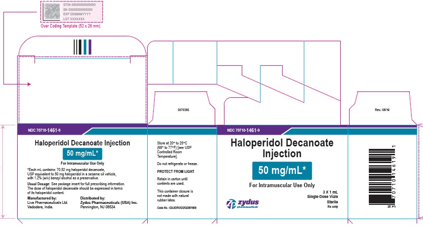 Haloperidol decanoate Injection, 50 mg per mL  Carton (3 Vials per carton)
