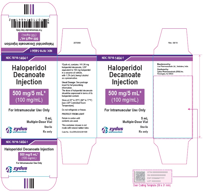 Haloperidol decanoate Injection, 500 mg per 5 mL Carton (1 Vial per carton)