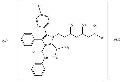 Atorvastatin Calcium Structural Formula