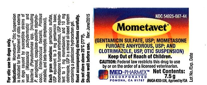 Mometavet 7.5g Bottle Label