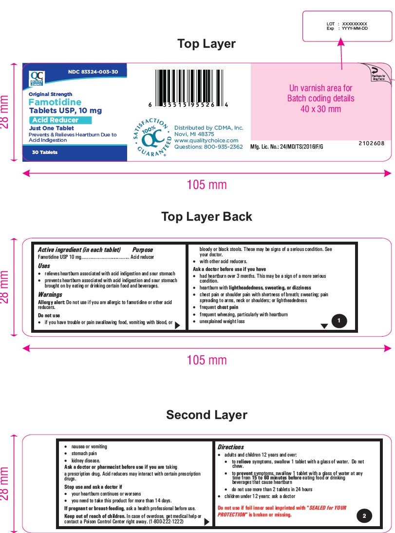 famotidinetablets10mg30scountcontainer