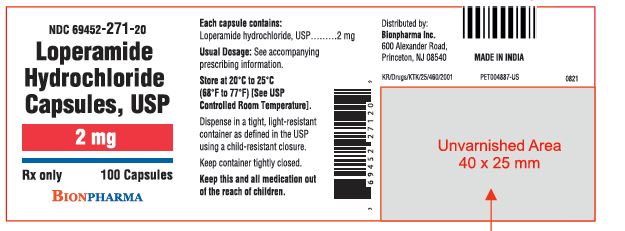Loperamide Hydrochloride Capsules 2 mg Bottle Label