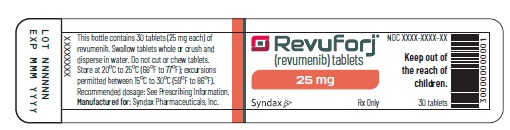 Revuforj 25 mg Container