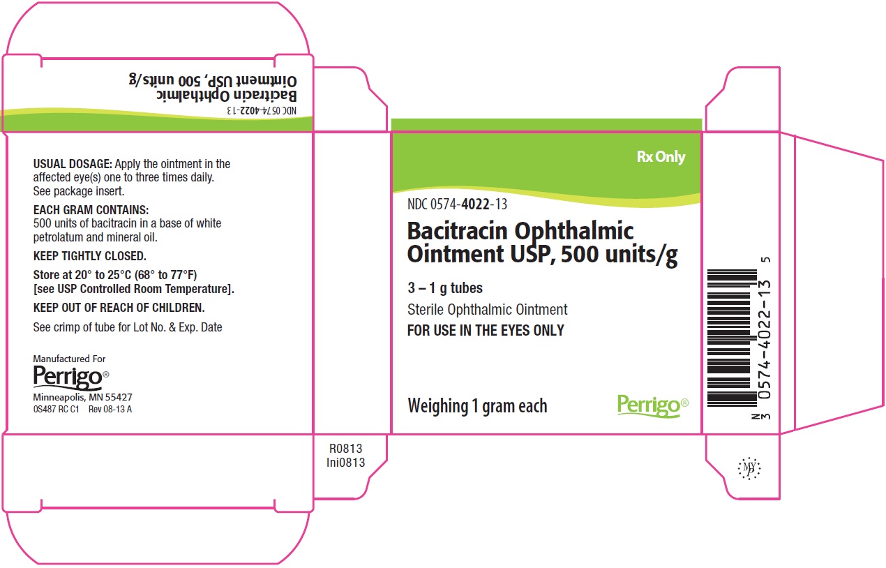 Bacitracin Ophthalmic Ointment 3-1 g Tubes Carton