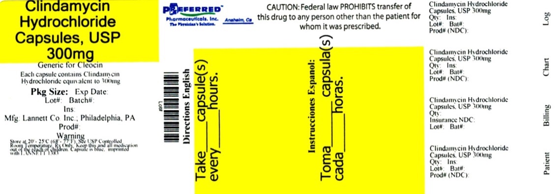 Clindamycin Hydrochloride Capsules, USP 300mg