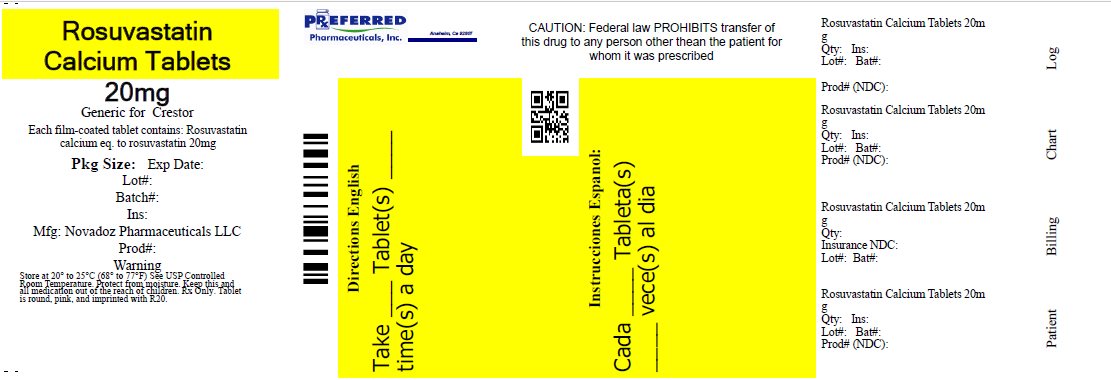 Rosuvastatin Calcium Tablets 20mg