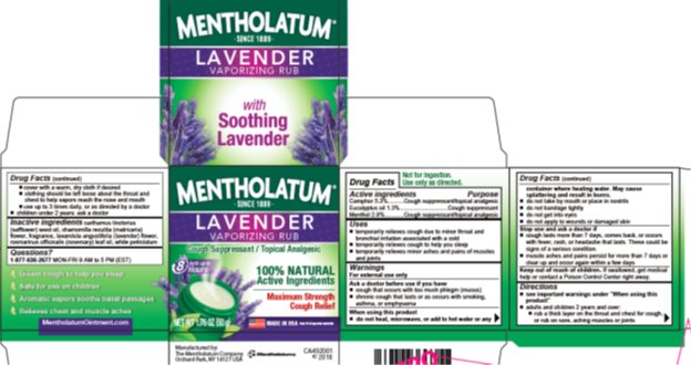 Mentholatum Lavender Vaporizing Rub