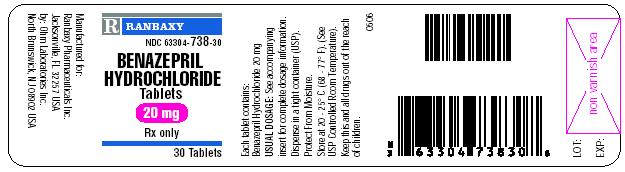 20 mg 30's Bottle Label