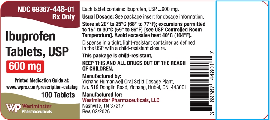 PRINCIPAL DISPLAY PANEL - 600 mg Tablet Bottle Label