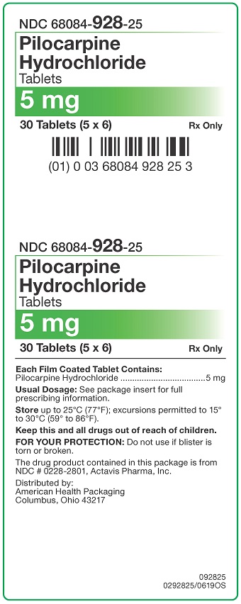 5 mg Pilocarpine HCl Tablets Carton