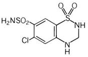 Hydrochlorothiazide Molecular Structure