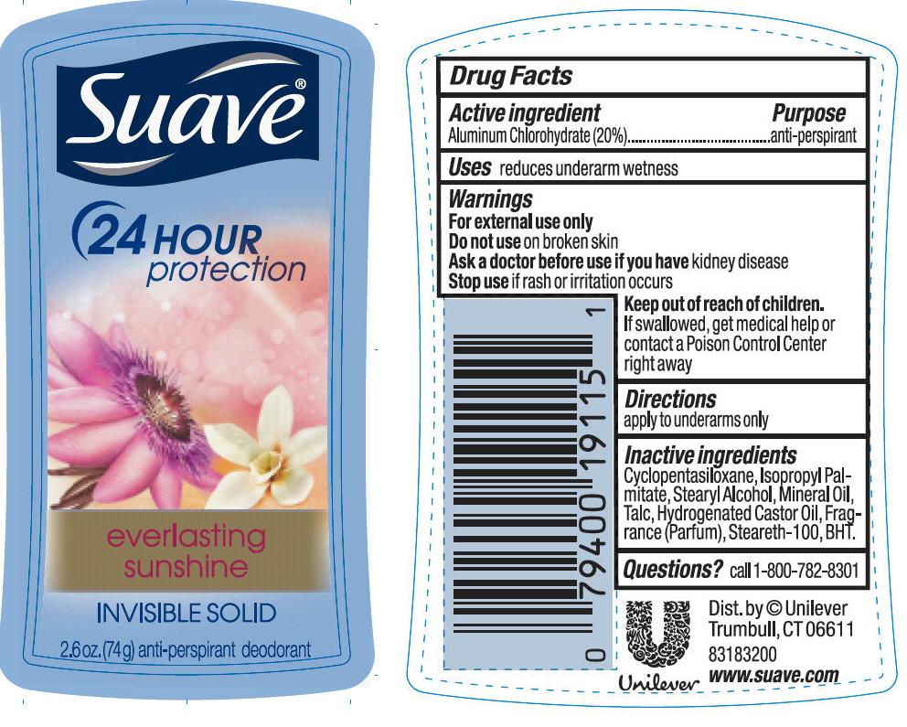 Suave Everlasting Sunshine 2.6oz. PDP