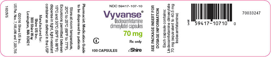 PRINCIPAL DISPLAY PANEL - 70 mg Capsule Bottle Label