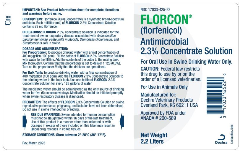 Dechra Florcon Container Label