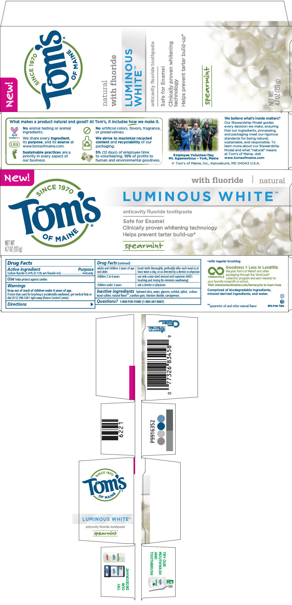 PRINCIPAL DISPLAY PANEL - 133 g Tube Carton