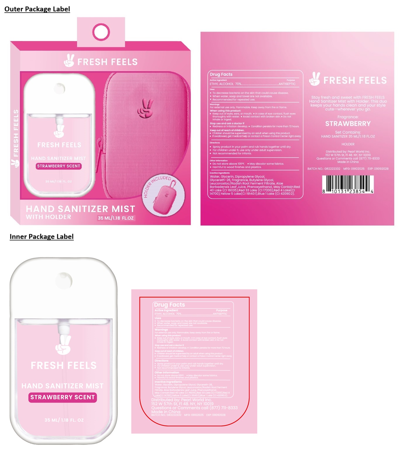 HAND SANITIZER MIST STRAWBERRY