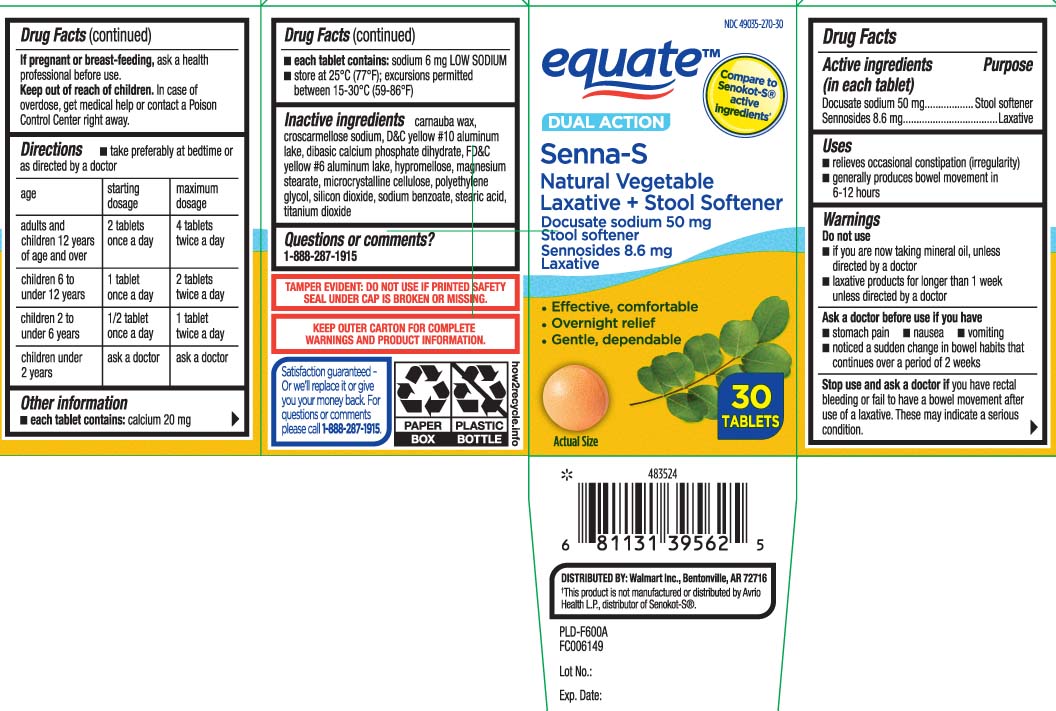 Docusate Sodium 50 mg, Sennosides 8.6 mg